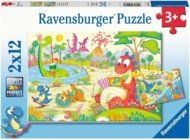 RAVENSBURGER PUZZLE pusle Minu dino sõbrad, 2x12 tk, 05246 2