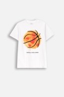 COCCODRILLO t-shirt EVERYDAY BOY A, valged, ZC4143213VBA-001-122, 122 cm