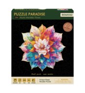 ROWOOD Puidust puzzle Müstiline mandala lill, TA001