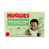HUGGIES niisked salvrätikud NATURAL CARE PLASTIC FREE, 48x3 tk., 2430941