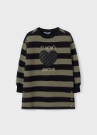 MAYORAL pikkade varrukatega kleit 8C, moss, 7960-71