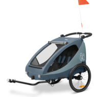 HAUCK käru/jalgrattahaagis 2 lapsele DRYK DUO PLUS, Dark blue, 515075