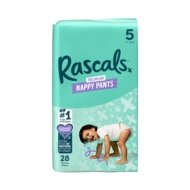RASCALS püksmähkmed, 5 suurus, 13-18 kg., 28 tk.