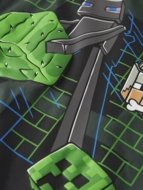 NAME IT MINECRAFT t-särk, 13252199-464E4D 122-128 cm