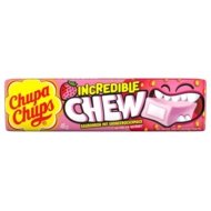 CHUPA CHUPS närimiskommid INCREDIBLE CHEW, maasika maitsed, 45 g., CHUP1932