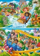 RAVENSBURGER PUZZLE pusle Lõbustuspark, 2x24 tk, 12004258 7