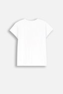 COCCODRILLO t-shirt EVERYDAY GIRL A, valged, ZC4143202VGA-001-152, 152 cm