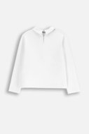 COCCODRILLO pikkade varrukatega särk BACK TO SCHOOL GIRL, valge, WC5143101BSG-001-164, 164 cm