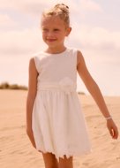 MAYORAL varrukateta kleit, natural, 3.914-42, 92  cm