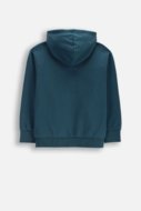 COCCODRILLO hooded pullover with zipper, green, size
