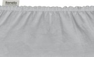 LIONELO hälli voodilina komplekt  BAMBOO SHEET, 70x28 cm., 2 tk., White/Grey