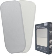 LIONELO hälli voodilina komplekt  BAMBOO SHEET, 70x28 cm., 2 tk., White/Grey