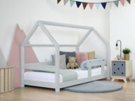 BENLEMI lastevoodi-maja TERY, 90x200 cm., Light grey, 6217/90X200-SVS