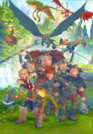 CLEMENTONI LASTELE PUZZLE super Dragontrainer 2025, 180 tk, , 29793