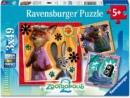 RAVENSBURGER PUZZLE pusle Zootopia 2, 3x49 tk, 12004137 5