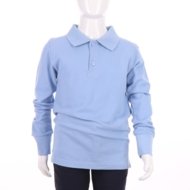 MAMAJUM långärmad polotröja 10-000006, helesinine, 128/134 cm