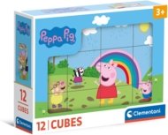 CLEMENTONI pusle Peppa Pig, 12 kuubikut, 41195