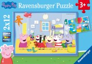 RAVENSBURGER pusled Peppa seiklus, 2x12tk, 5574