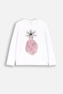 COCCODRILLO long sleeved t-shirt EVERYDAY GIRL A, valged, ZC4143104VGA-001-152, 152 cm