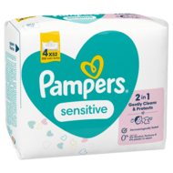 PAMPERS niisked salvrätikud SENSITIVE, 4x52 tk
