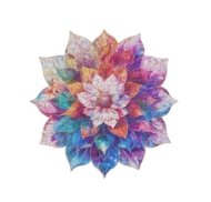 ROWOOD Puidust puzzle Müstiline mandala lill, TA001