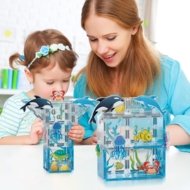 PICASSO TILES magnetkonstruktor 8 veelooma figuuriga Aquarium 26 tk., PTQ25