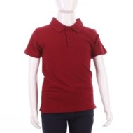 MAMAJUM lühikeste varrukatega polo särk, 10-000005, kirsi värv, 140/146 cm