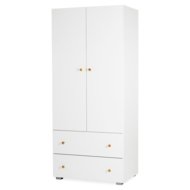KLUPŚ kahe uksega kapp KAROLINA, White/Pine