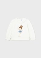 MAYORAL pikkade varrukatega t-särk 4A, natural/blue, 2006-69