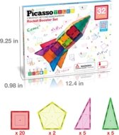PICASSO TILES magnetkonstruktor Rocket Booster 32 tk., PT32