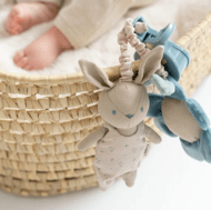 SARO riputatav mänguasi COTTON BUNNIES, Dusty blue, 21141