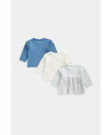 MOTHERCARE pitkähihaiset t-paida, 3tk., FE041 