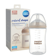 CANPOL BABIES Lutipudel koos Lutiga  NATURAL SHAPE, 260 ml, 35/401