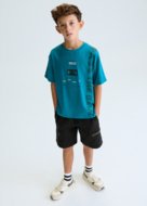 MAYORAL lühikeste varrukatega t-särk, aqua, 6.034-24, 128  cm