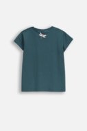 COCCODRILLO t-shirt EVERYDAY GIRL A, green, ZC5143221VGA-011-128, 128 cm