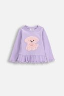 COCCODRILLO t-särgid HAPPY PUPPY GIRL NEWBORN, violett, ZC5143103HGN-016-086, 86 cm