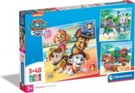 CLEMENTONI pusles Square Paw Patrol, 3x48 tk., 25301