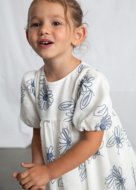 MAYORAL lühikeste varrukatega kleit, natural, 3.921-90, 92  cm