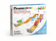 PICASSO TILES Magnetiline konstruktor Racing Track komplekt 45 osa, PTR04
