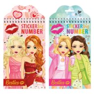 BESTIES loov kleepsuraamat numbrite järgi, assortii, 140047