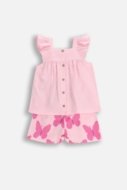 COCCODRILLO komplekt SUMMER SET GIRL KIDS, roosa, WC5117301XGK-007-116, 116 cm