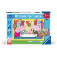 RAVENSBURGER PUZZLE pusle Peppa Pig, 2x12 tk, 12004017 0