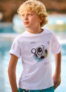 MAYORAL lühikeste varrukatega t-särk, white, 6.036-30, 128  cm