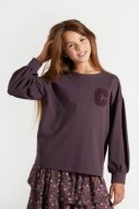 COCCODRILLO long sleeved t-shirt ACADEMY GIRL JUNIOR, lillad, ZC4143103AGJ-016-164, 164 cm