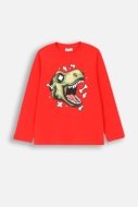 COCCODRILLO t-shirt EVERYDAY BOY A, punased, ZC4143101VBA-009-152, 152 cm