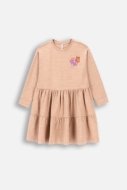 COCCODRILLO dress MYSTIC NATURE GIRL KIDS, beige, ZC4129101MGK-002-122, 122 cm