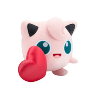 POKEMON plüüsist mänguasi Jigglypuff südamega, 20 cm, PKW3665