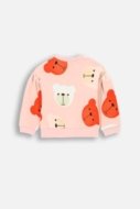COCCODRILLO sweatshirt CUTE GIRL NEWBORN, powder pink, ZC4132602CGN-033-086, 86 cm