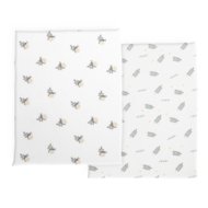 CHICCO linane voodipesu hällile BABY HUG, 39x77 cm, 2 tk, rohelised lehed