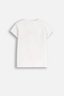 COCCODRILLO t-shirt EVERYDAY GIRL A, white, ZC5143227VGA-001-098, 98 cm